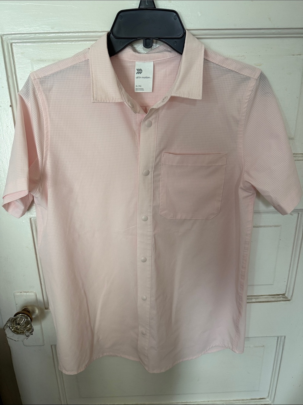 all in motion Light Pink Short-Sleeve Button-Down Shirt